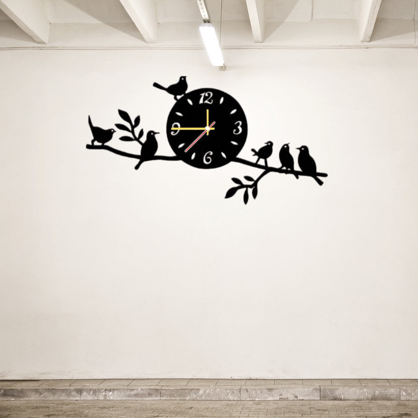 Analog Stylish Birds Design MDF Wall Clock
