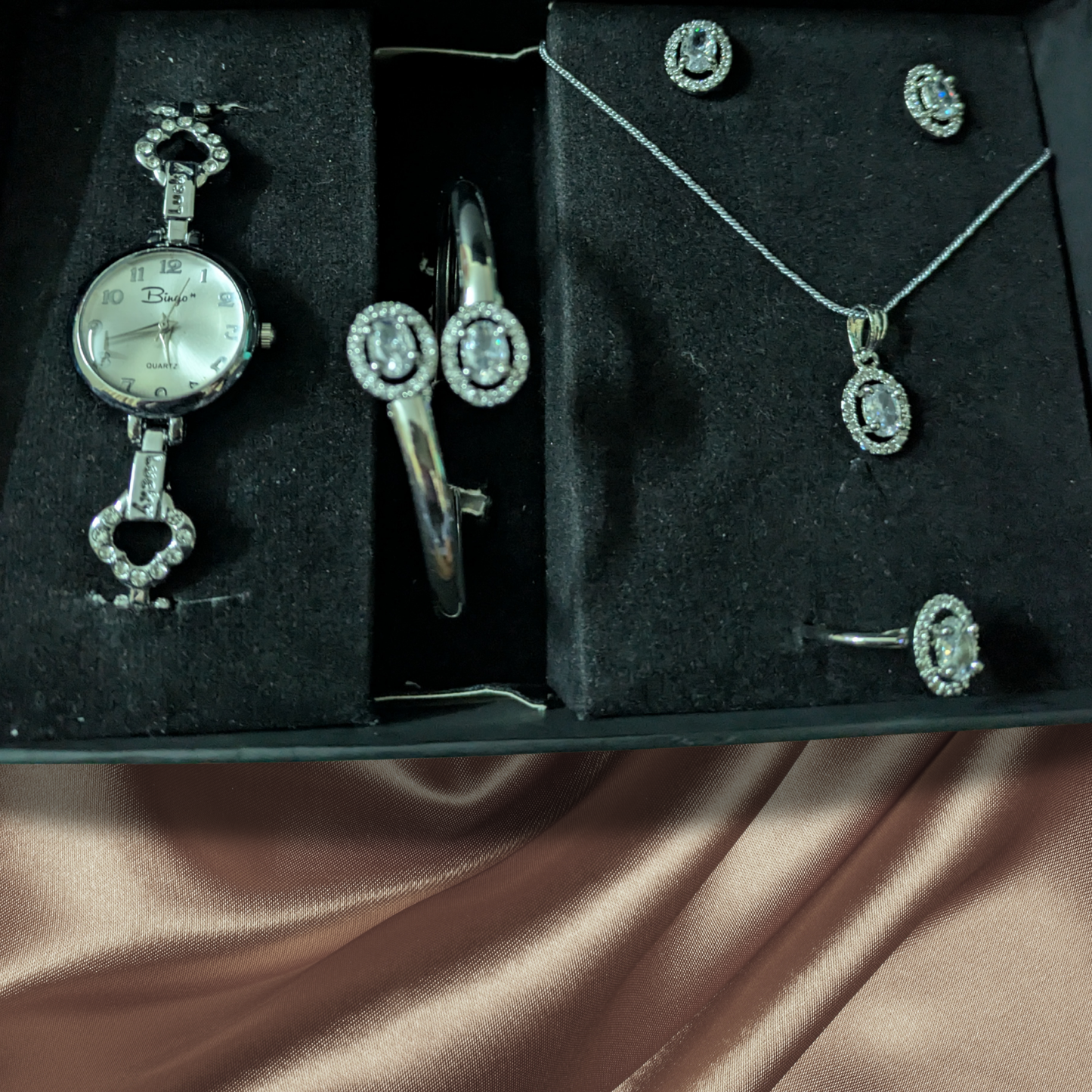 6 PCS Silver Elegant Jewellery Gift Pack