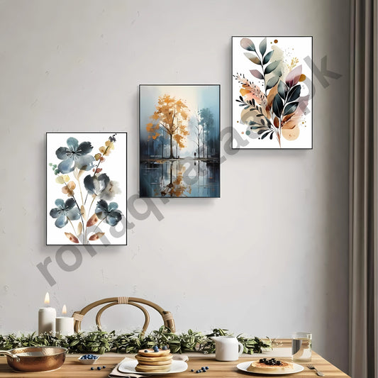 Multicolor Abstract Art Wall Frames